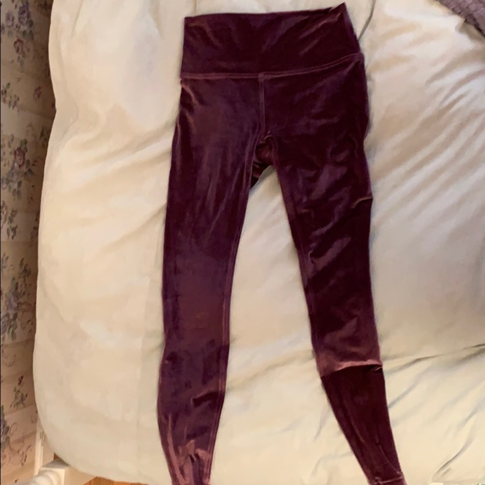 Lulu Velvet leggings